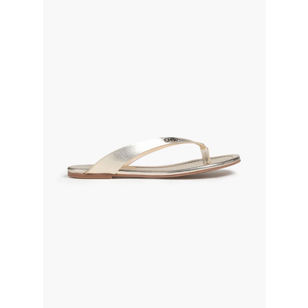 Jimmy Choo Leather Flat Sandals - Picture 2 of 3